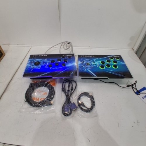 GWALSNTH 32000-IN-1 PLUG AND PLAY 3D PANDORA BOX 2-PLAYER ARCADE GAME CONSOLE - BLUE image 4