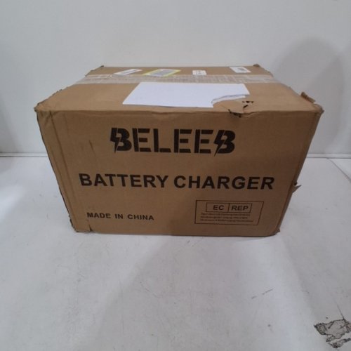 BELEEB ADJUSTABLE BATTERY BOOST CHARGER UNIT WITH LCD DISPLAY CHARGES 12-72V BATTERIES - 110V - RED/BLACK (MODEL: BLB-C20) image 5