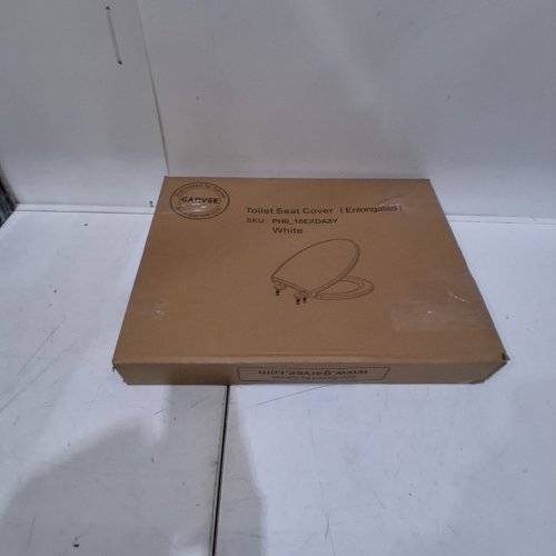 GARVEE SOFT CLOSE HINGE NON-SLIP ELONGATED TOILET SEAT - 18.5" - WHITE (MODEL: PH0_16EXDA3Y) image 3