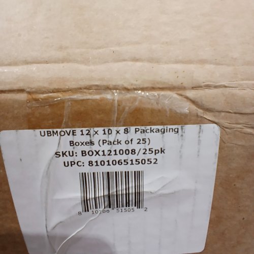 15PK UBMOVE UBOXES CARDBOARD MEDIUM MOVING BOXES - 12" X 10" X 8" - (MODEL: BOX121008) image 2
