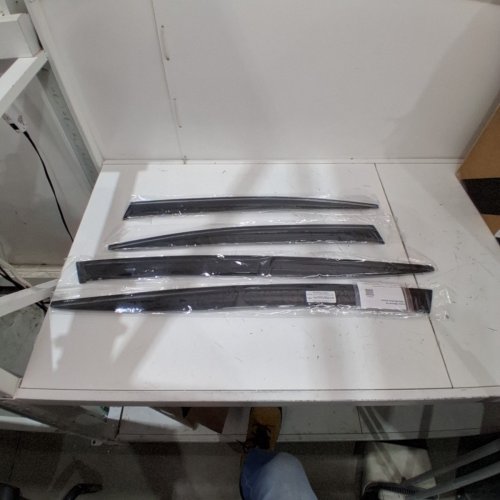 4PC LQQDP JDM WINDOW VISORS RAIN GUARDS FOR 2023 TOYOTA PRIUS - BLACK image 2