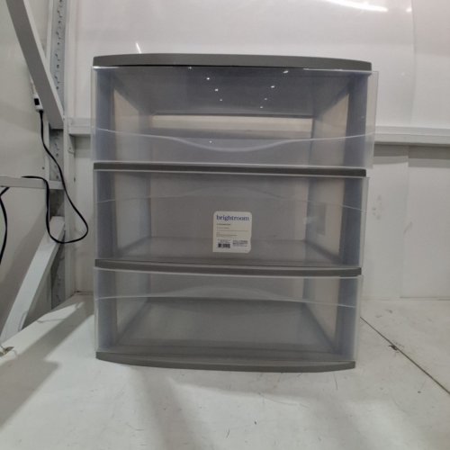 BRIGHTROOM 3-DRAWER CART - 15" X 22" X 24" - GREY (MODEL: 002-02-6312) image 2