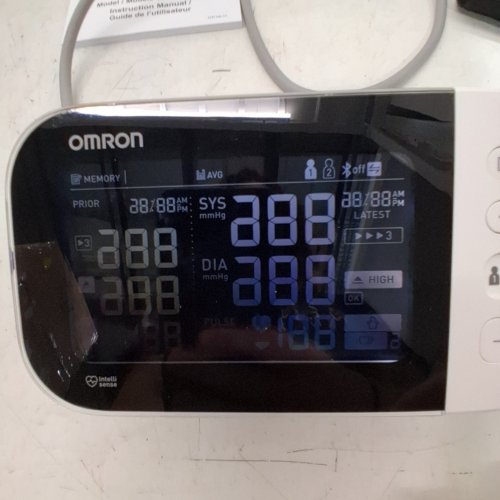 OMRON PREMIUM CUFF 10 SERIES DIGITAL BLOOD PRESSURE MACHINE WITH BLUETOOTH - STORES UP TO 200 READINGS FOR TWO USERS (MODEL: BP7450CAN) image 2