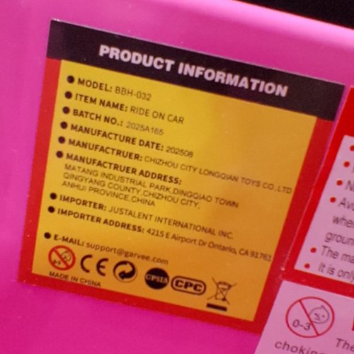 GARVEE KIDS 2 SEATER RIDE-ON CAR - 24 V - PINK (MODEL: BBH-032) image 2