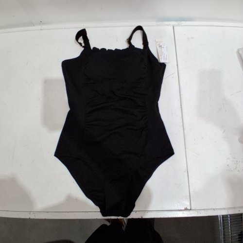 KRISTA SCALLOP NECK ONE PIECE D-CUP SWIMSUIT - XXL SIZE 16 - BLACK image 2