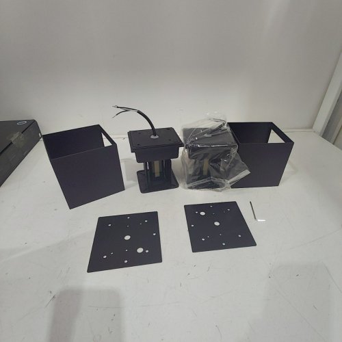 2PK EASYHOMEUSA LED OUTDOOR MODERN WATERPROOF WALL LIGHTS - 3000 K-6500 K - BLACK (MODEL: ESVB-15K4) image 3