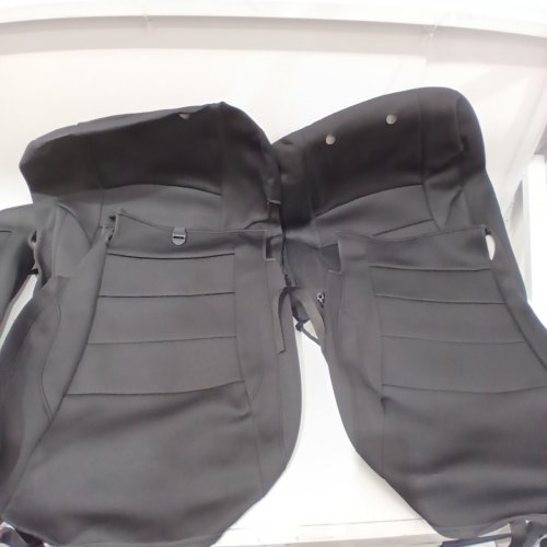 13PC EKR WATERPROOF SEAT COVERS SET - CUSTOM FIT FOR TOYOTA TUNDRA 2014-2021 - BLACK/NEOPRENE image 2