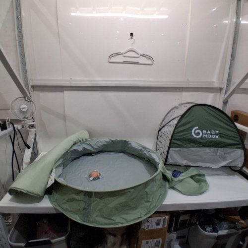 BABY MOOV AQUANI FOLDABLE BABY BEACH TENT - GREEN/GRAY - (MODEL: A035221_US) image 2
