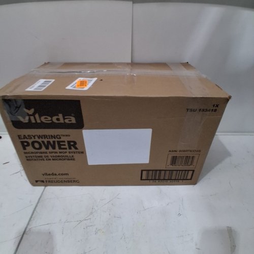 VILEDA EASYWRING SPIN MOP AND BUCKET SYSTEM WITH 2 EXTRA REFILL HEADS AND TELESCOPIC HANDLE - BLACK/RED (MODEL: 1898219) image 6