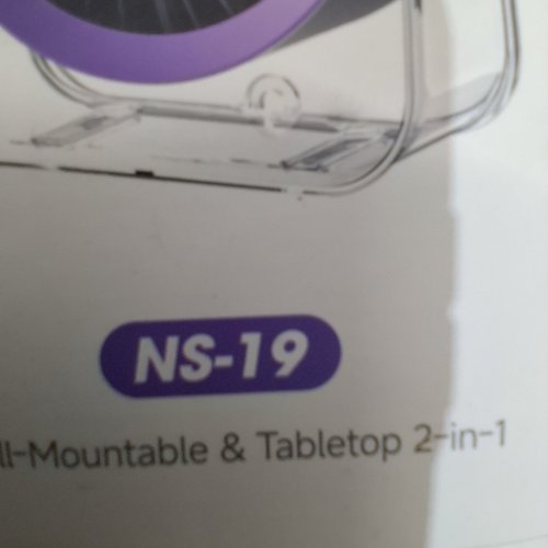 RECHARGEABLE ULTRA-QUIET PORTABLE DESK FAN- 3000 MAH-6.5" -BLACK (MODEL: NS-19) image 3