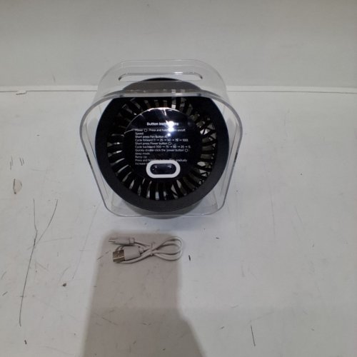 RECHARGEABLE ULTRA-QUIET PORTABLE DESK FAN- 3000 MAH-6.5" -BLACK (MODEL: NS-19) image 4
