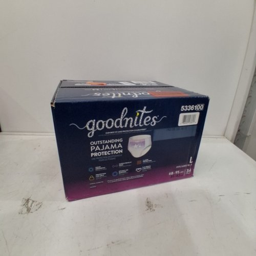 34PK GIRLS GOODNITES BEDWETTING NIGHT TIME UNDERWEAR, LARGE, FITS SIZES 10-12, (MODEL:‎00036000533613) image 3