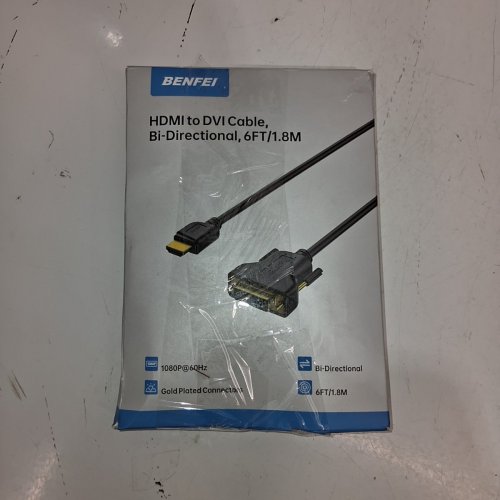 BENFEI HDMI TO DVI ADAPTER CABLE - 6FT - BLACK image 3