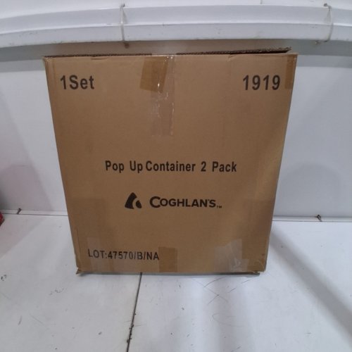 2PK COGHLANS POP GARBAGE& RECYCLE CONTAINERS - GREEN / BLUE image 3