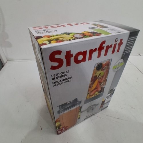 7PC STARFRIT ELECTRIC PERSONAL BLENDER - WHITE/SILVER - (BL2574) image 2