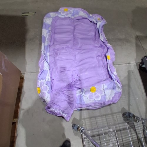 SLOOSH INFLATABLE TANNING POOL LOUNGER FLOAT- 70" X 46" -PURPLE image 2