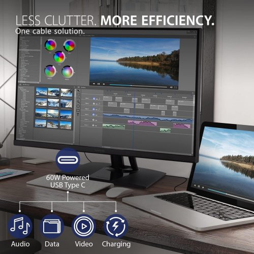 VIEWSONIC COLORPRO 4K UHD IPS ERGONOMIC MONITOR - 32" - MATTE BLACK (MODEL: VP3256-4K) image 2
