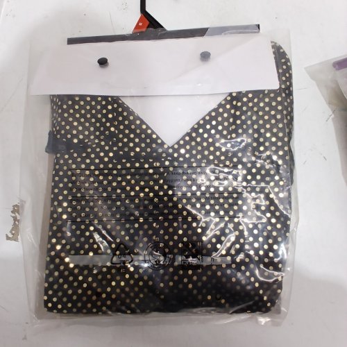 MEN'S WAY TO CELEBRATE DISCO SEQUIN COSTUME SHIRT - MEDIUM (32-34) - BLACK AND GOLD image 4