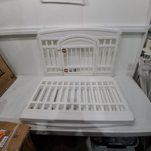 IRIS USA 4-PANEL PET PLAY PEN WITH GATE - 35" X 24" - WHITE (MODEL: CI-606E /CI-604E)) image 2