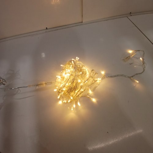 200 LED JMEXSUSS CHRISTMAS LIGHTS -76FT-WARM WHITE /BLUE image 2