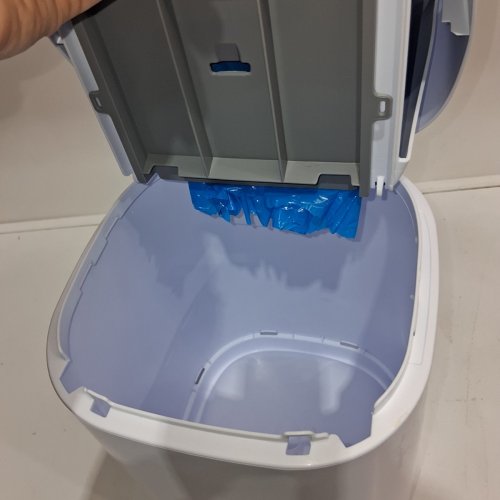 LITTER GENIE PAIL STYLE CAT LITTER WASTE DISPOSAL SYSTEM - WHITE/GREY (MODEL: 00666594210890) image 4