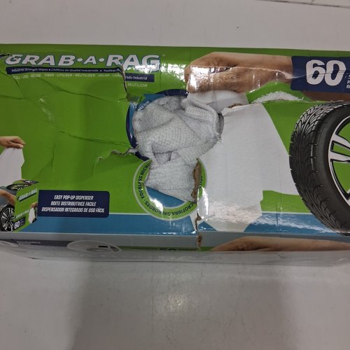 60PK GRAB-A-RAG WASHABLE MICROFIBRE RAGS - WHITE (MODEL: 3330346) image 3