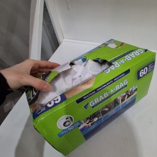 60PK GRAB-A-RAG WASHABLE MICROFIBRE RAGS - WHITE (MODEL: 3330346) image 4