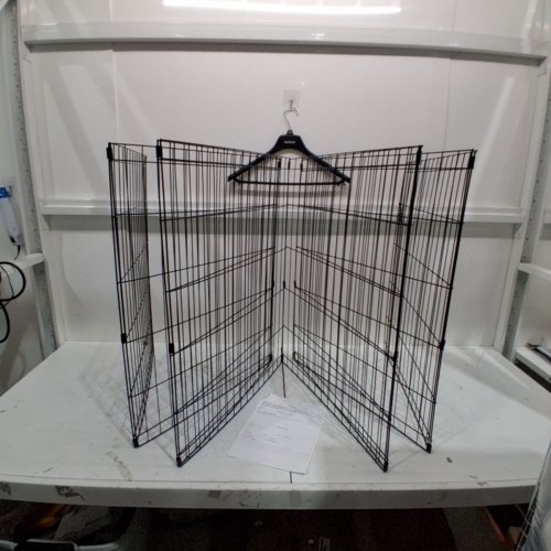 TALL FOLDABLE DOG PLAYPEN WITH 8-PANEL - 30" - BLACK (MODEL: PP-30-BLACK) image 2