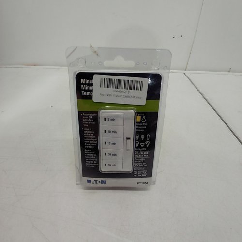 EATON MINUTE LIGHT & FAN ACCELL CORE PROGRAMMABLE TIMER - 120V - WHITE (MODEL: PT18M-W-K) image 2