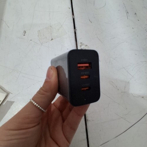 PREMIUM 3 PORT USB FAST CHARGER WALL BLOCK - 65W - BLACK image 2