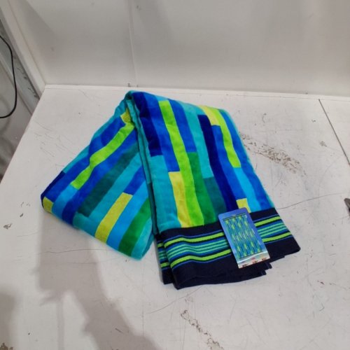 SAFDIE & CO BEACH TOWEL - 40" X 70" - BLUE/GREEN (MODEL: 9917618) image 3