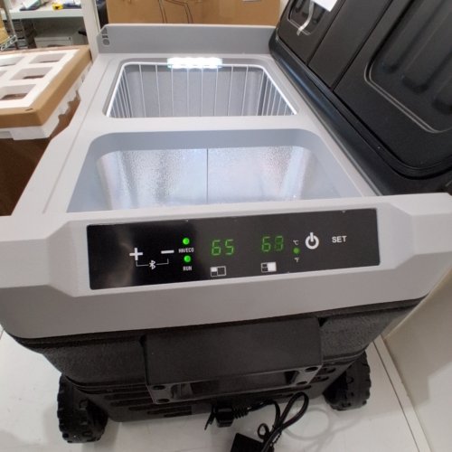 EUHOMY ELECTRIC COOLER PORTABLE FREEZER WITH APP CONTROL - 12V - 53QT(50L) - BLACK (MODEL: CF024-35BL-CAEH) image 2