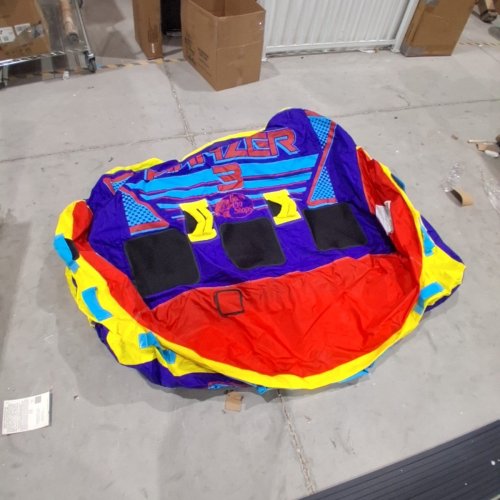 BPS PHAZER 3 THREE-PERSON TOWABLE TUBE - 83" X 60" - MULTICOLOR image 2