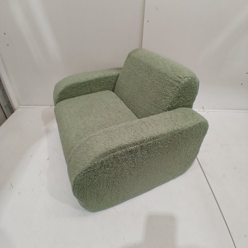 KIDBLOOM 3-IN-1 SOFT FOLD-OUT KID'S SOFA CHAIR, UPHOLSTERED ARMCHAIR - GREEN image 3