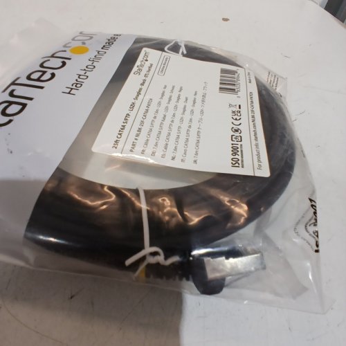 STARTECH CAT6A S/FTP ETHERNET PATCH CABLE - 25FT - BLACK (MODEL: NLBK-25F-CAT6A-PATCH) image 3
