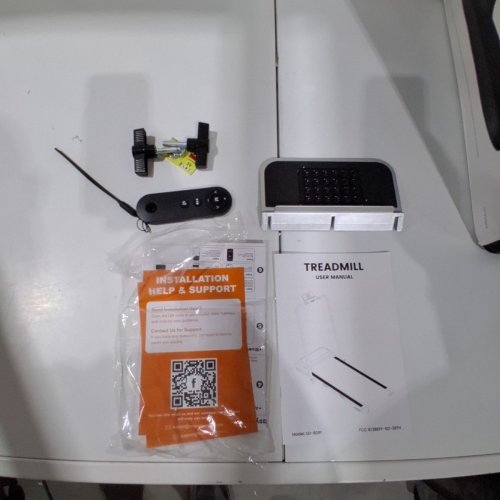 TRISOMY WALKING PAD TREADMILL WITH MANUAL INCLINE AND BLUETOOTH SPEAKER - 3.5HP, 6MPH MAX - SILVERY GRAY - (MODEL: SD-801) image 4
