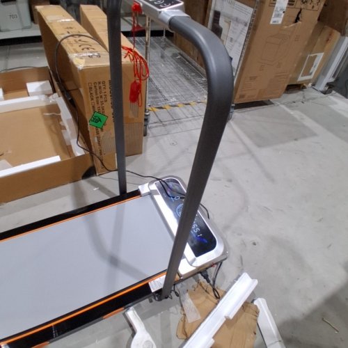 TRISOMY WALKING PAD TREADMILL WITH MANUAL INCLINE AND BLUETOOTH SPEAKER - 3.5HP, 6MPH MAX - SILVERY GRAY - (MODEL: SD-801) image 6