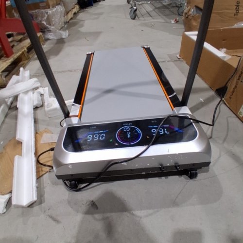 TRISOMY WALKING PAD TREADMILL WITH MANUAL INCLINE AND BLUETOOTH SPEAKER - 3.5HP, 6MPH MAX - SILVERY GRAY - (MODEL: SD-801) image 7
