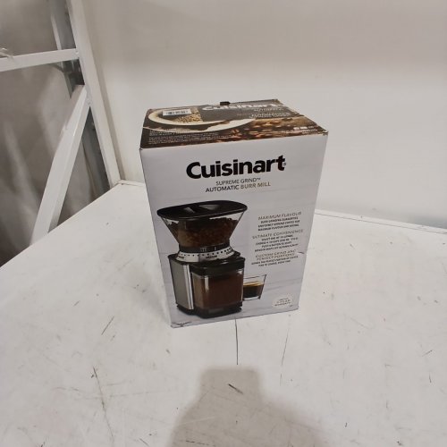 CUISINART SUPREME AUTOMATIC BURR COFFEE MILL GRINDER WITH 18 POSITION SELECTOR - 12" X 7" X 6" - SILVER (MODEL: DBM-8C) image 8