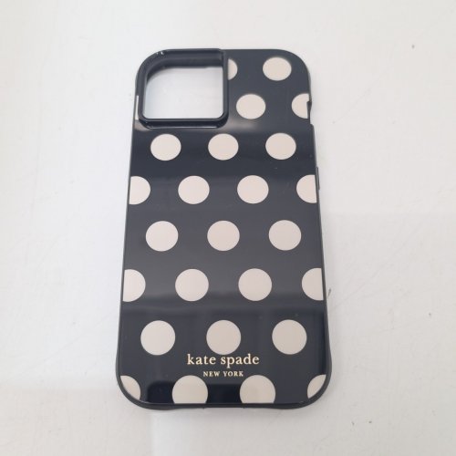 KATE SPADE PROTECTIVE PHONE CASE WITH MAGSAFE FOR IPHONE 13/14/15 - BLACK/WHITE POLKA DOTTED image 2