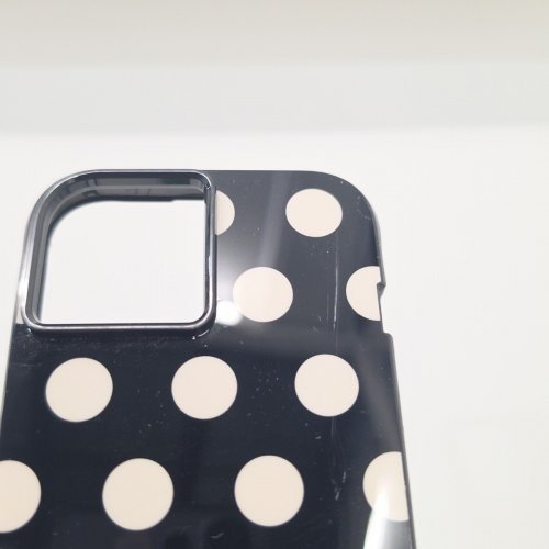 KATE SPADE PROTECTIVE PHONE CASE WITH MAGSAFE FOR IPHONE 13/14/15 - BLACK/WHITE POLKA DOTTED image 5