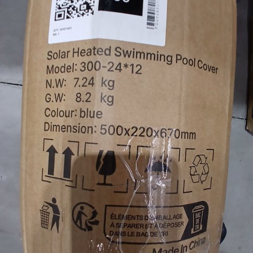 VEVOR SOLAR HEATED SWIMMING POOL COVER - 24FT X 12FT - BLUE (MODEL: 400-24*12) image 5