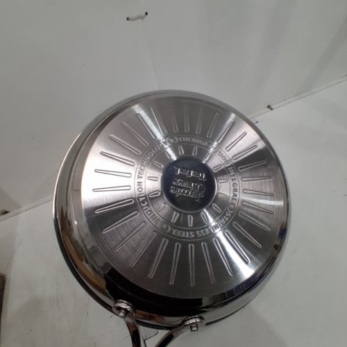 TEFAL JAMIE OLIVER BRUSHED STAINLESS STEEL NON STICK INDUCTION READY FRYING PAN - 11" image 3