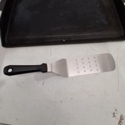 BBQ FUTURE UNIVERSAL CAST IRON GRIDDLE FOR GAS GRILL WITH SPATULA - 23" X 16" X 2.6" - BLACK (MODEL: GRIDDLE2316) image 4