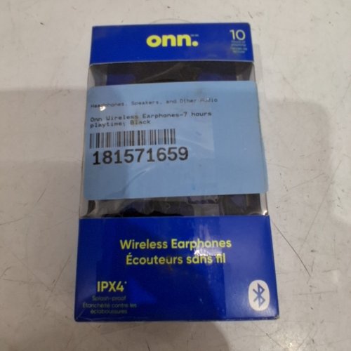 ONN. SPLASH-PROOF WIRELESS EARPHONES - BLACK (MODEL: AABLK100074910) image 4
