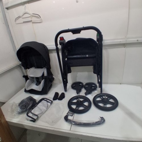 UPPABABY CRUZ® V3 2-IN-1 LIGHTWEIGHT LAY-FLAT OR RECLINE BABY STROLLER WITH FLEXRIDE SUSPENSION, SUN/RAIN COVERS AND STORAGE BASKET - MAX 50LBS - CHARCOAL/BLACK - (MODEL: 0403-CRZ-NA-JKE) image 2