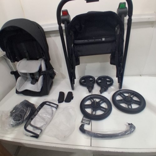 UPPABABY CRUZ® V3 2-IN-1 LIGHTWEIGHT LAY-FLAT OR RECLINE BABY STROLLER WITH FLEXRIDE SUSPENSION, SUN/RAIN COVERS AND STORAGE BASKET - MAX 50LBS - CHARCOAL/BLACK - (MODEL: 0403-CRZ-NA-JKE) image 3
