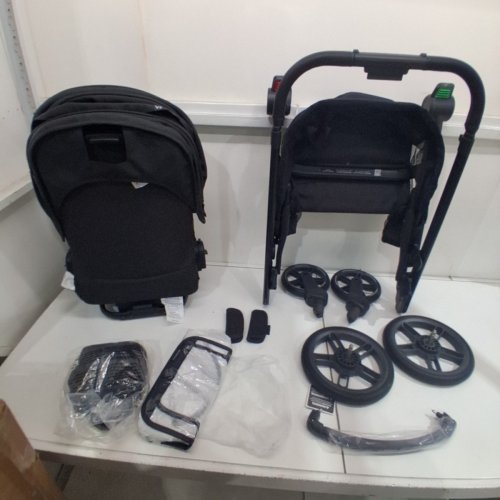 UPPABABY CRUZ® V3 2-IN-1 LIGHTWEIGHT LAY-FLAT OR RECLINE BABY STROLLER WITH FLEXRIDE SUSPENSION, SUN/RAIN COVERS AND STORAGE BASKET - MAX 50LBS - CHARCOAL/BLACK - (MODEL: 0403-CRZ-NA-JKE) image 6