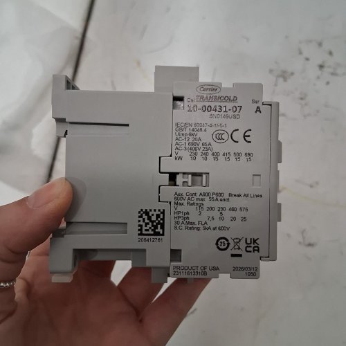 CARRIER CONTACTOR RELAY 30 AMP CONTAINER REFRIGERATION COMPRESSOR (MODEL: 10-00431-07) image 3