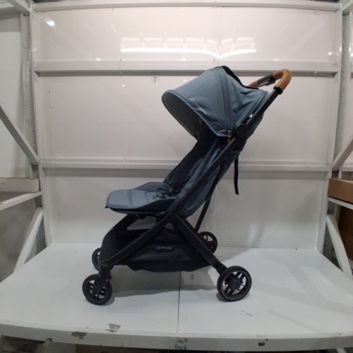 UPPABABY MINU V3 LIGHTWEIGHT FOLDABLE STROLLER - STONE BLUE (MODEL: 0803-MIN-NA-DIL) image 2